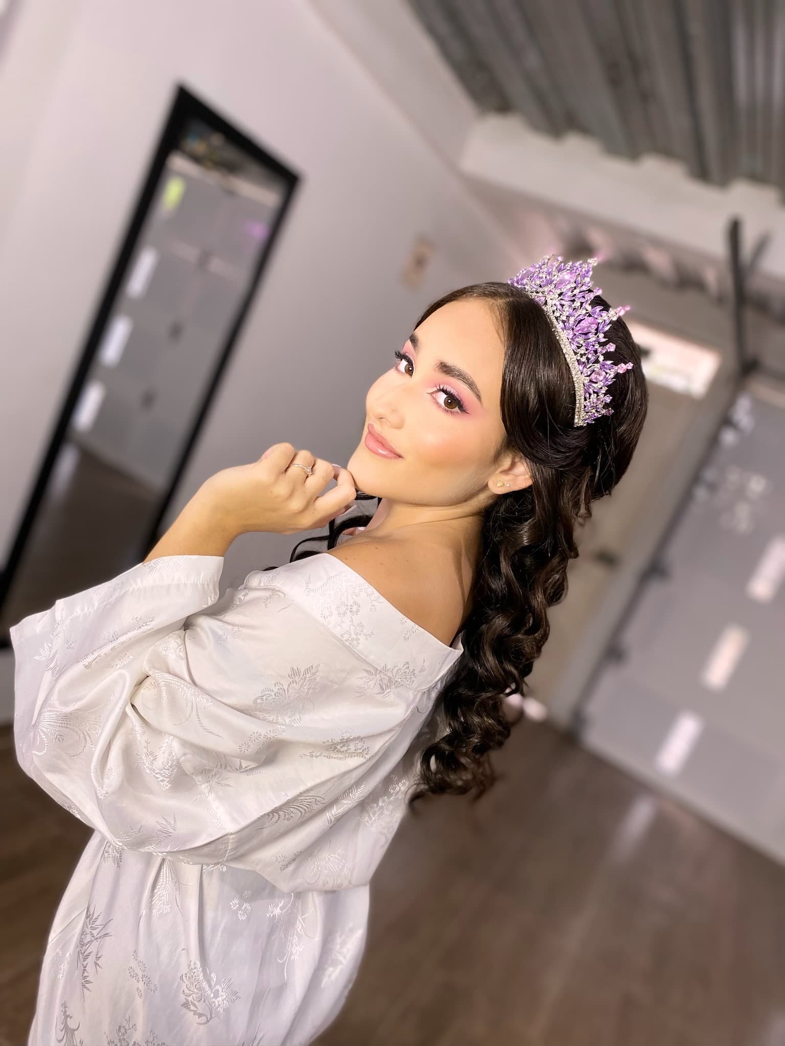 Maquillaje y peinado quinceañera