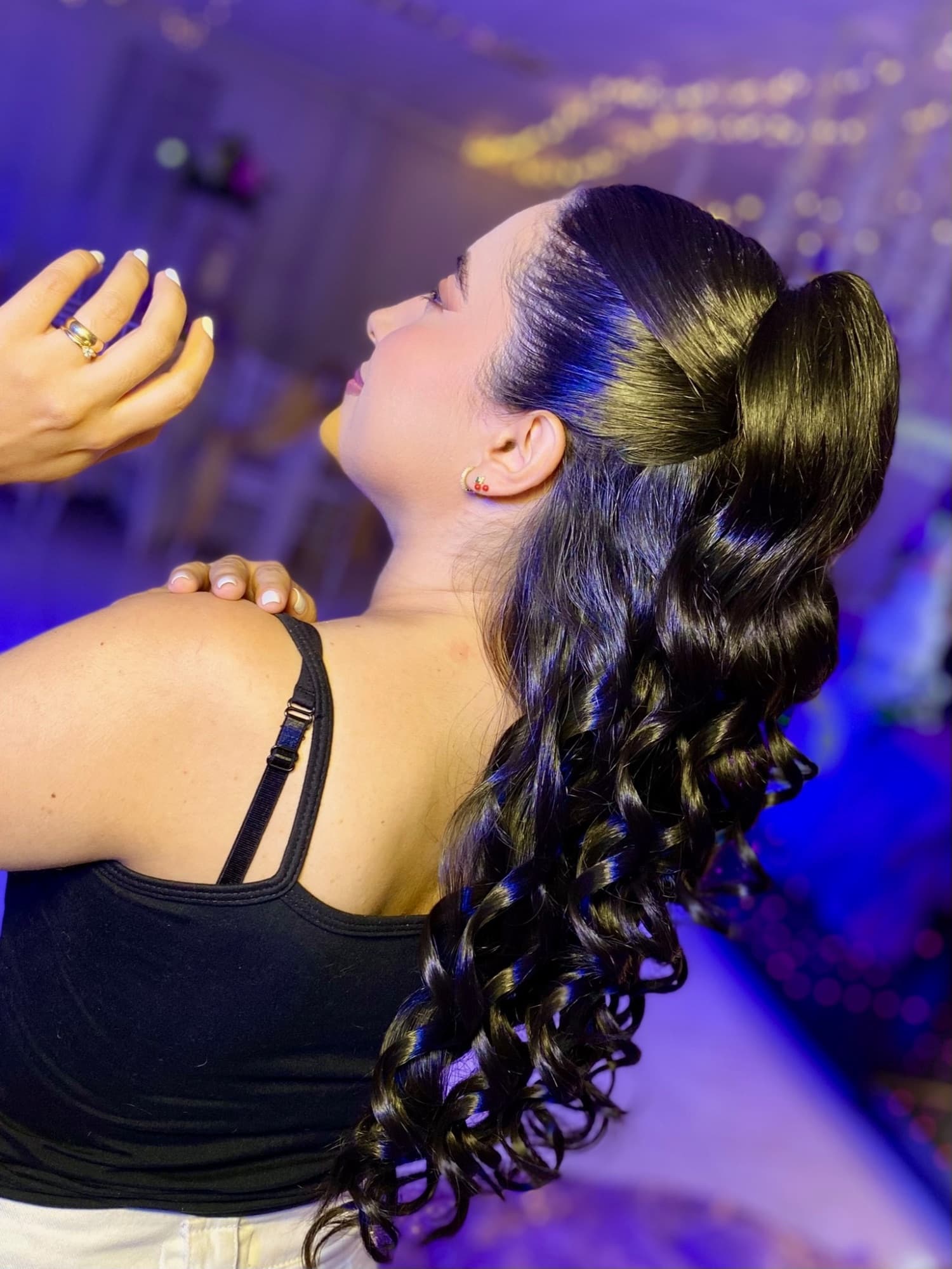 Maquillaje y peinado social
